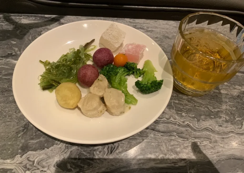 台湾桃園国際空港 プラザ・プレミアムラウンジの食べ物
