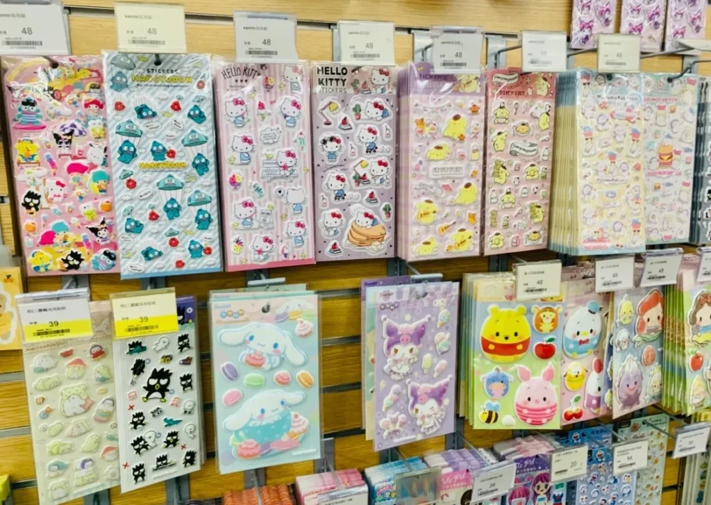 台湾 雑貨屋さんのサンリオシール